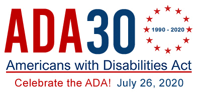 ADA30 celebrate logo on white background