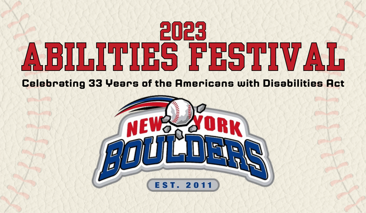 2023 Abilities Festival Celebrating 33 years of the Americans with Disabilities Act. New York Boulders.