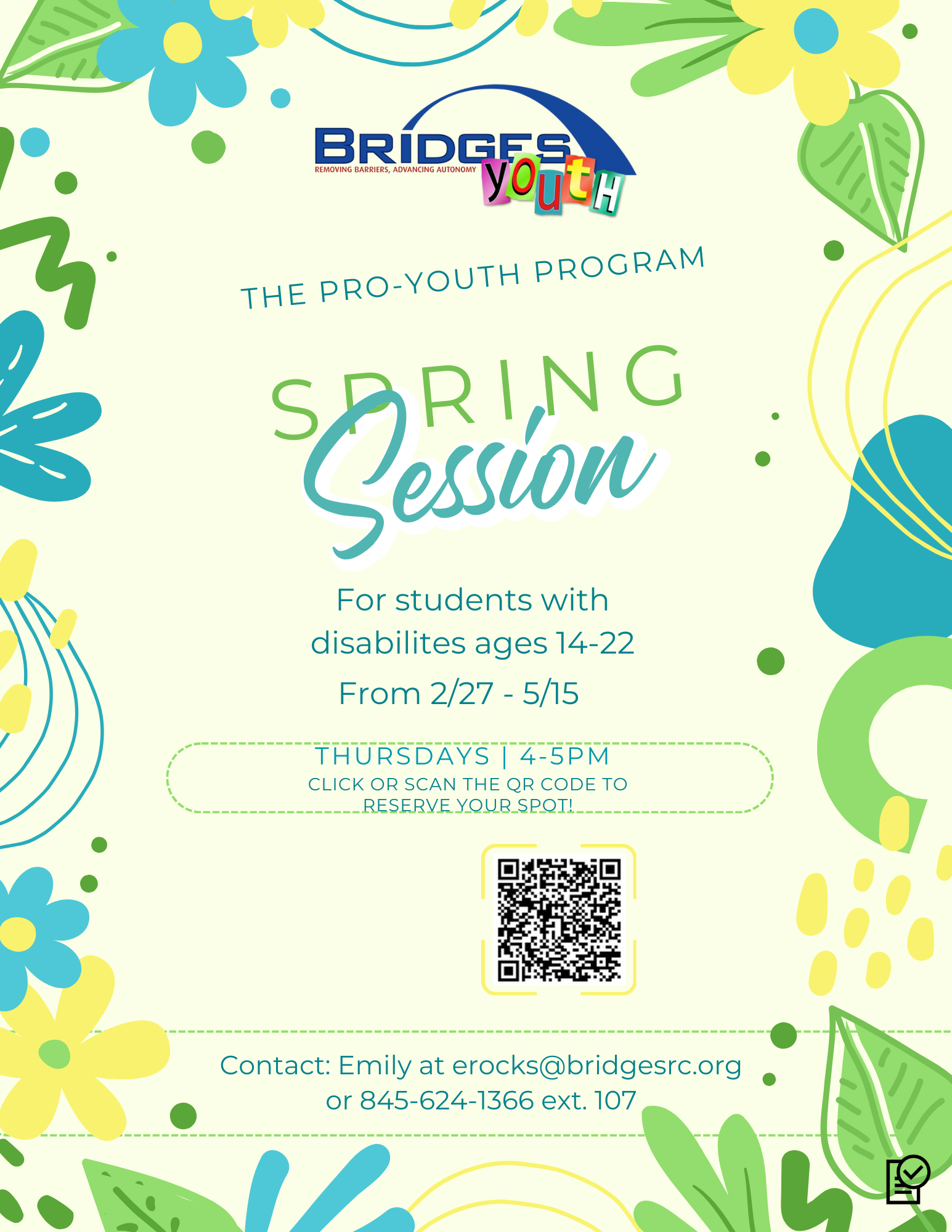 The Pro Youth Program Spring Session